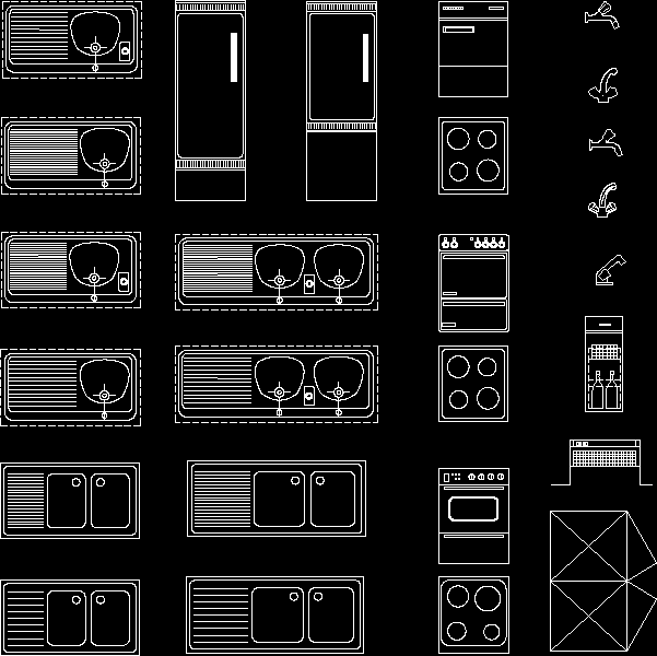  Kitchen  Equipment  DWG Block  for AutoCAD  Designs CAD 