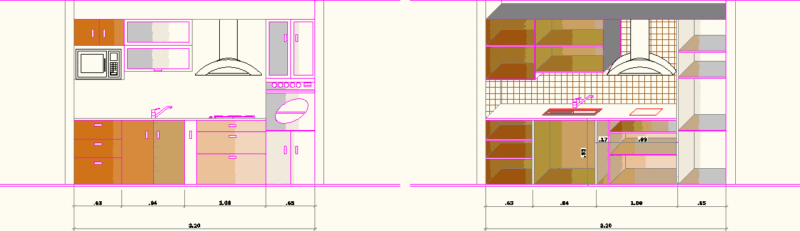 Kitchen Furniture DWG Block for AutoCAD