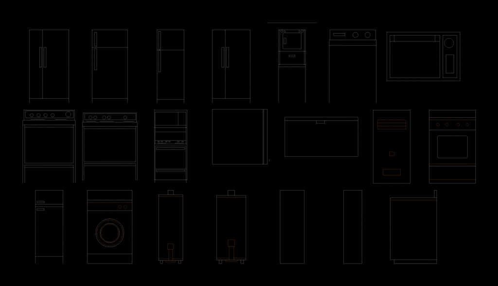 Kitchen Furniture DWG Block for AutoCAD