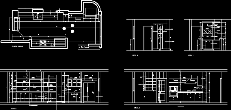 Kitchen Project DWG Full Project for AutoCAD