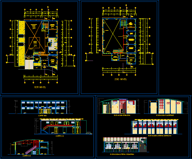 Laboratory Building Dwg Plan For Autocad • Designs Cad 