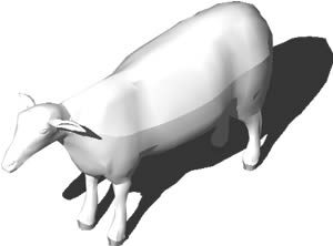 Fat Lamb Animal 3D DWG Model for AutoCAD