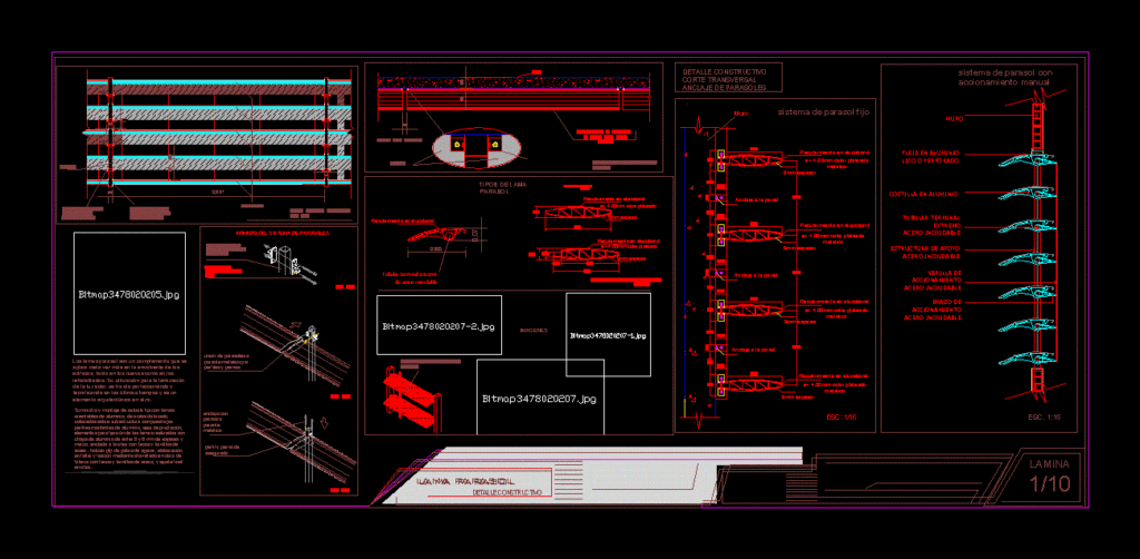 Lamina Fixed Hood DWG Detail for AutoCAD