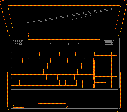 Lap Top DWG Plan for AutoCAD  Designs CAD