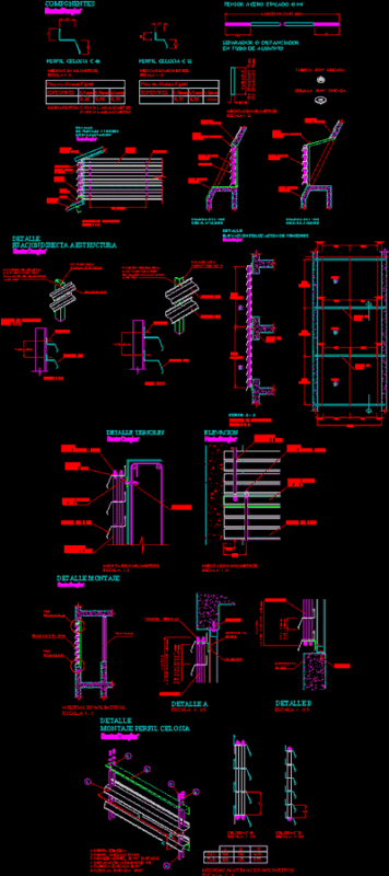 Lattice In Aluminium DWG Detail for AutoCAD