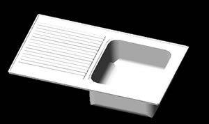 Kitchen Sink 3D DWG Model for AutoCAD