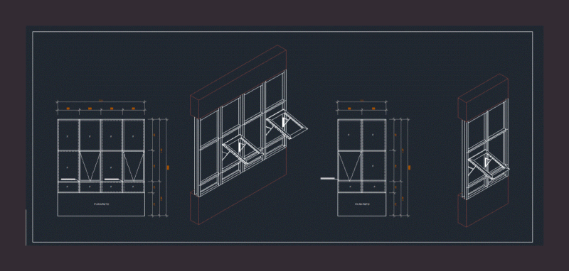 Leaves Projecting Isometry DWG Full Project for AutoCAD