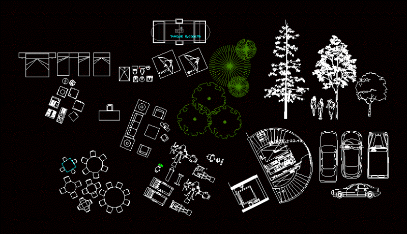 Library Furniture DWG Block for AutoCAD