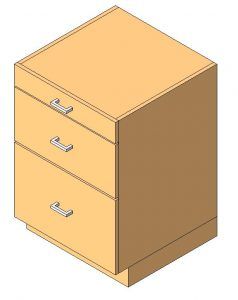 Library Drawers 3D RFA Model • Designs CAD