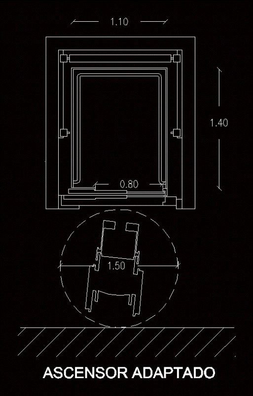 Lift DWG Detail for AutoCAD
