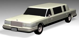 Limousine 3D 3DS Model for 3D Studio Max