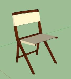 Lina Bo Bardi Chair 3D SKP Model for SketchUp