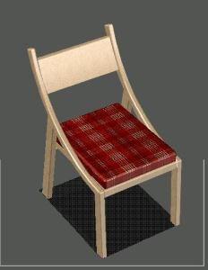 Living Room Chair DWG Block for AutoCAD