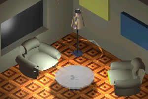 Living Room Furnitures 3D DWG Model for AutoCAD