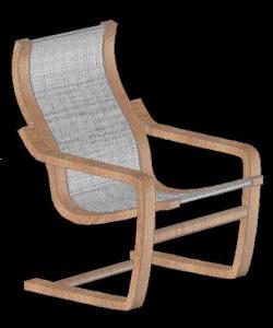 Living Room Chair DWG Block for AutoCAD