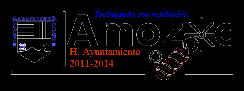 Logo Amozoc H Hall DWG Block for AutoCAD
