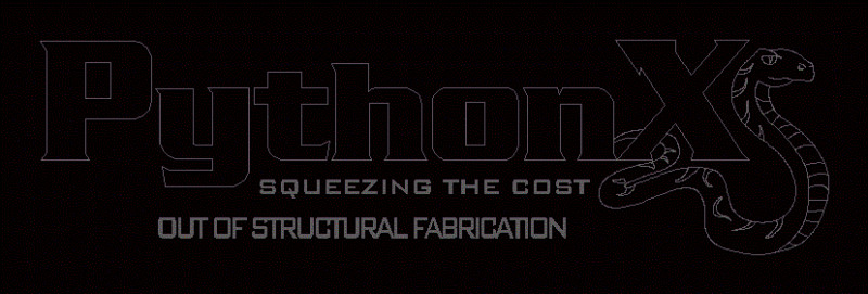 Logo Python X DWG Block for AutoCAD