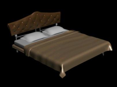 Loveseat Bed Bedroom 3d 3ds Model For 3d Studio Max