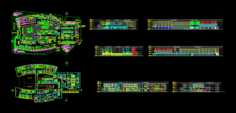 Lung Hospital DWG Block for AutoCAD