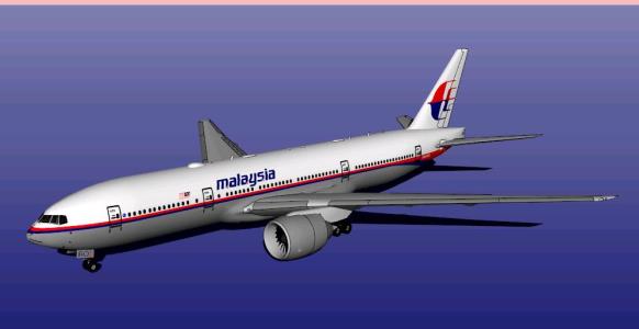 Malaysia Airlines Boeing 777 - 3D SKP Model for SketchUp • Designs CAD