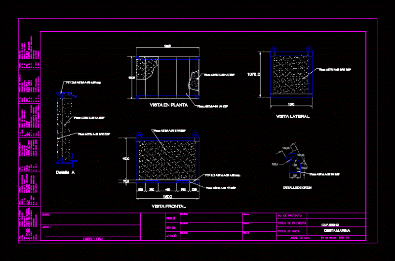 Marima 800kg Basket DWG Block for AutoCAD