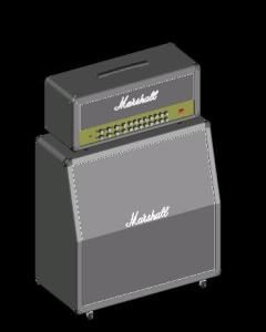 Marshall Amplifier 3D DWG Model for AutoCAD