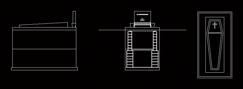 Mausoleums DWG Block for AutoCAD
