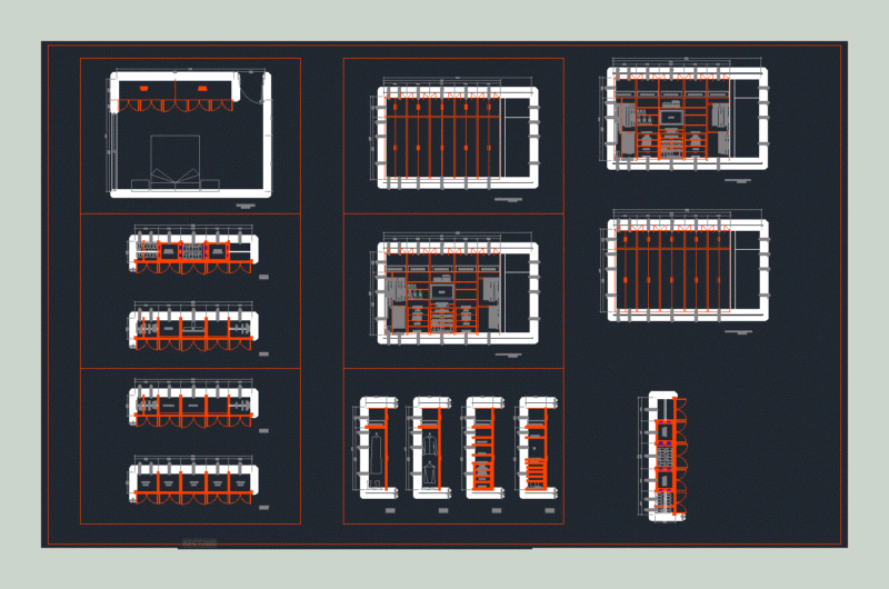 Mdf Closet Couple DWG Detail for AutoCAD
