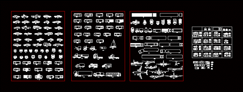 Means Of Transport DWG Block for AutoCAD
