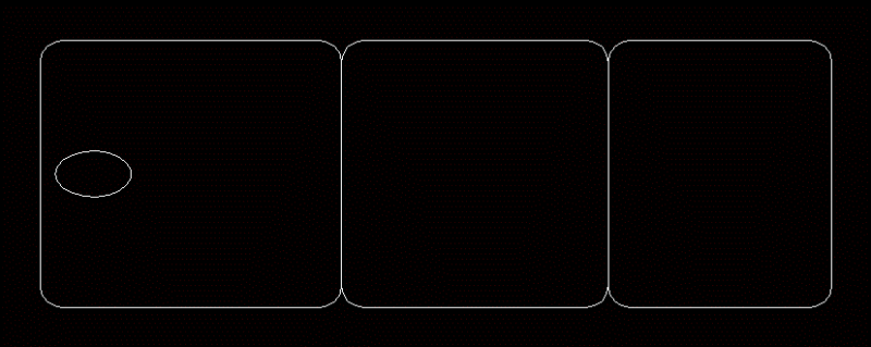 Medical Camilla Electric Three Bodies 184×70 Cm DWG Block for AutoCAD