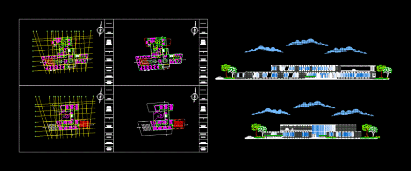 Medical Center 2D DWG Plan for AutoCAD