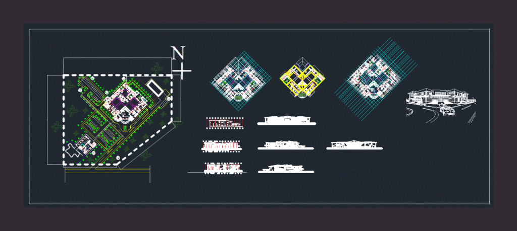 Medical Center DWG Block for AutoCAD