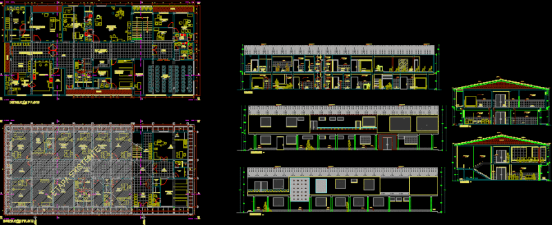 Medical Center Health DWG Block for AutoCAD