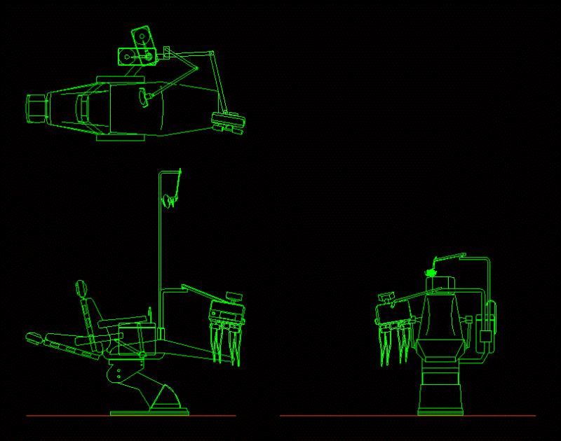 Medical Dental Chair DWG Block for AutoCAD