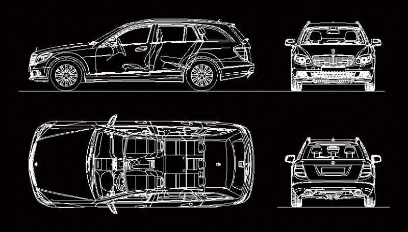 Mercedes Benz Classe C DWG Full Project for AutoCAD