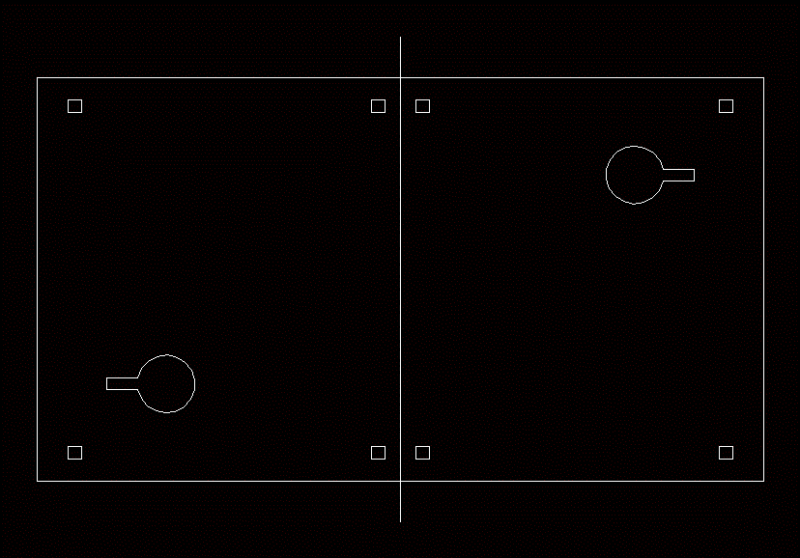 Mesa Ping – Pong 2D DWG Block for AutoCAD