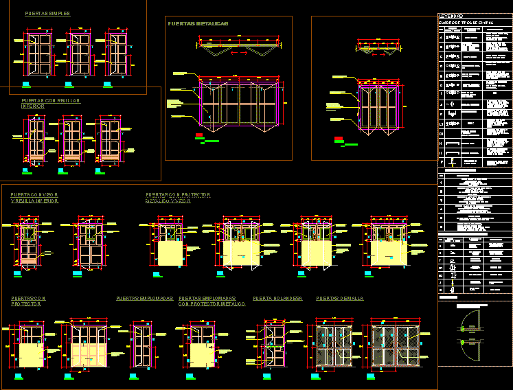 metal doors dwg block for autocad • designs cad