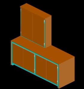 Metallic Furniture 3D DWG Model for AutoCAD