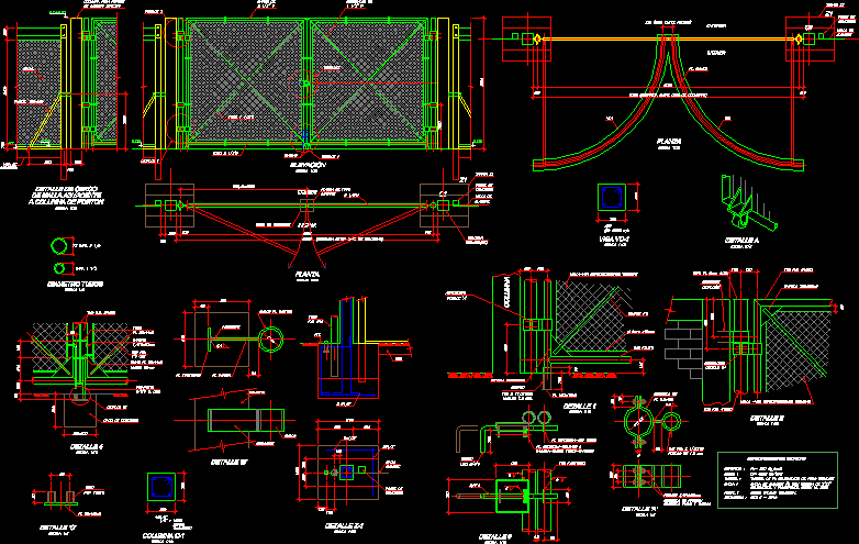 Чертеж dwg ворота распашные