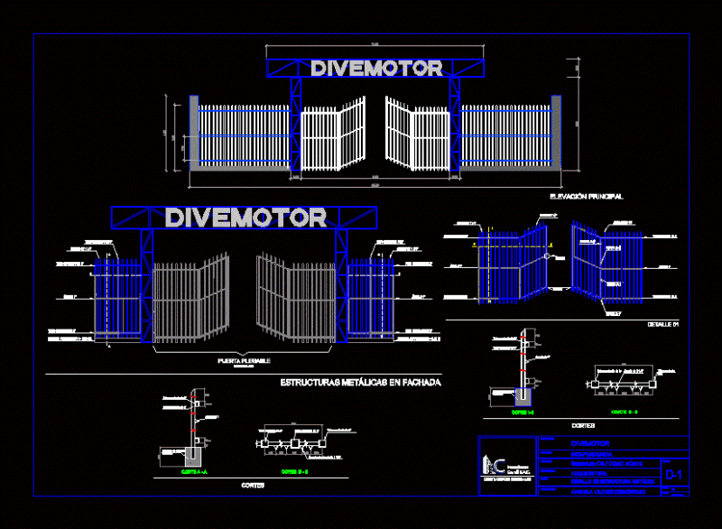 Metallic Grating DWG Block for AutoCAD