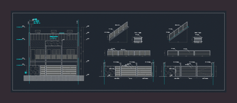 Metallic Paint Porton DWG Detail for AutoCAD