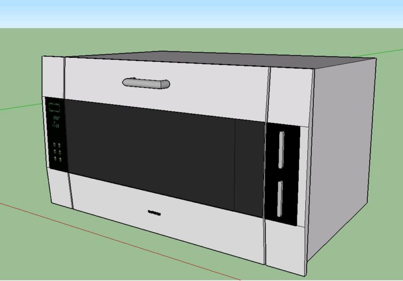 Microwave 3D SKP Model for SketchUp