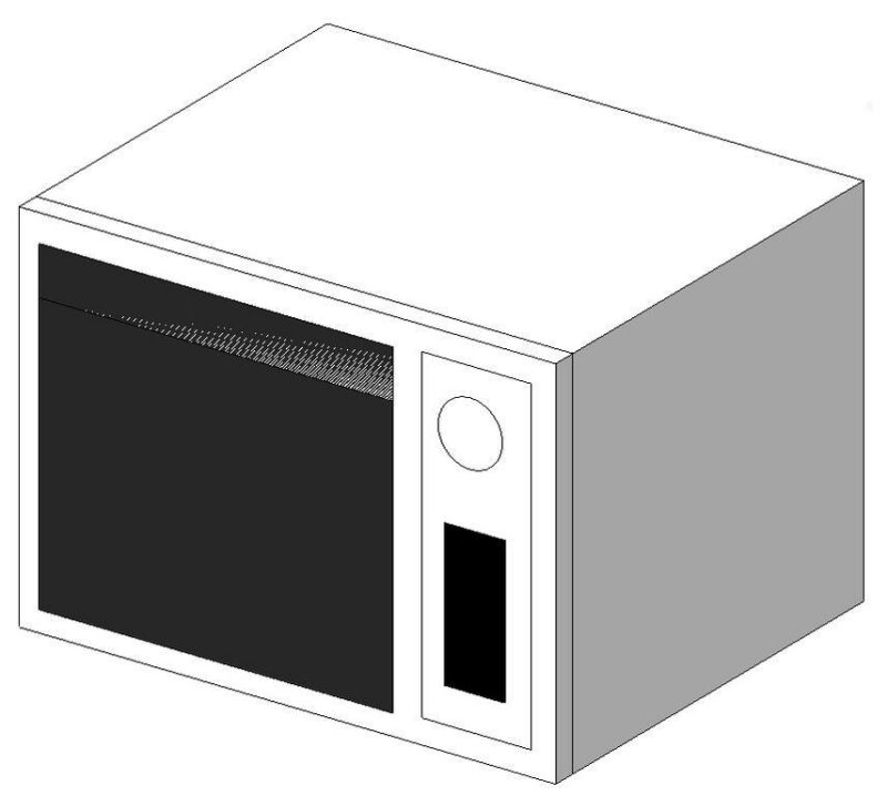 Microwave Oven 3D RFA Model