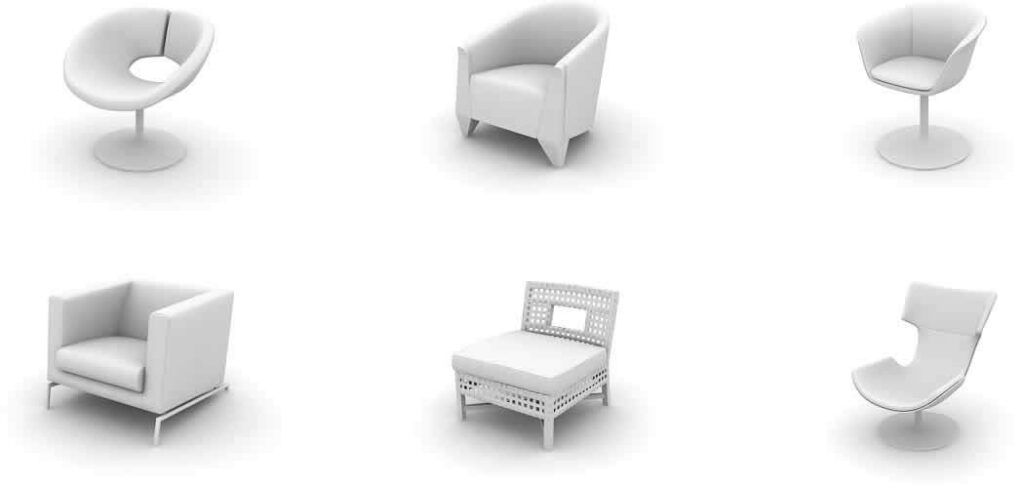 Models Of Chairs 3D DWG Model for AutoCAD