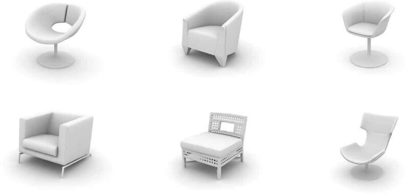 Models Of Chairs 3D DWG Model for AutoCAD