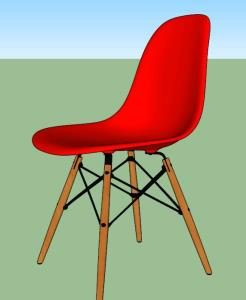 Modern Chair 3D SKP Model for SketchUp