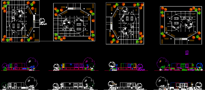 Morgue DWG Block for AutoCAD