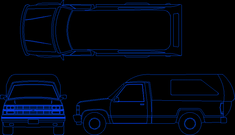 Mortuory Car DWG Block for AutoCAD