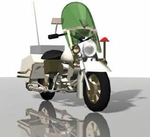 Motorbike 3D 3DS Model for 3D Studio Max