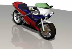 Motorbike 3D 3DS Model for 3D Studio Max